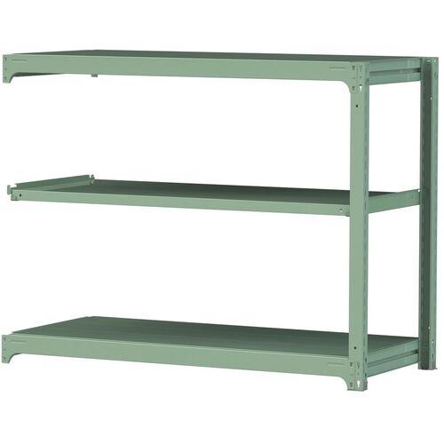 ■ヤマテック ボルトレス中量ラック 300kg/段 W1500&times;D700&times;H1200mm 天地3段 ライトグリーン〔品番:3S45703GR〕【3384262:0】[法人・事業所限定][直送元][店頭受取不可]｜ホームセンターバロー　店