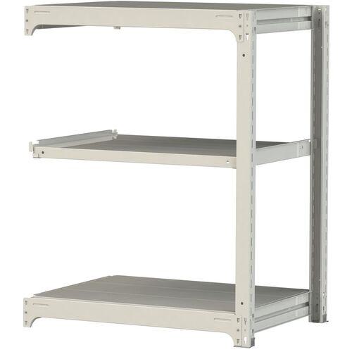 ■ヤマテック ボルトレス中量ラック 300kg/段 W900&times;D700&times;H1200mm 天地3段 ホワイトグレー〔品番:3S43703WR〕【3384265:0】[法人・事業所限定][直送元][店頭受取不可]｜ホームセンターバロー　店