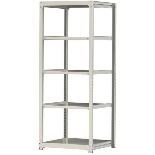 ■ヤマテック ボルトレス中量ラック 300kg/段 W900×D910×H2400mm 天地5段 ホワイトグレー〔品番:3S83915W〕【3384293:0】[法人・事業所限定][直送元][店頭受取不可] 32,747円