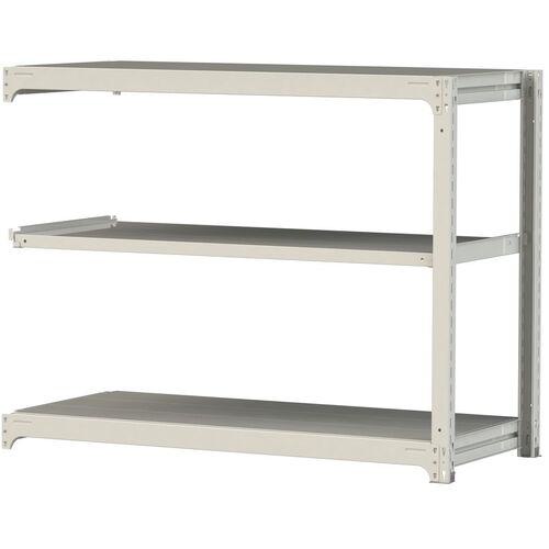 ■ヤマテック ボルトレス中量ラック 300kg/段 W1500&times;D700&times;H1200mm 天地3段 ホワイトグレー〔品番:3S45703WR〕【3384318:0】[法人・事業所限定][直送元][店頭受取不可]｜ホームセンターバロー　店