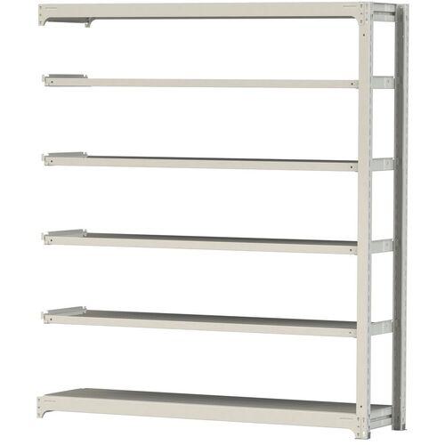 ■ヤマテック ボルトレス中量ラック 300kg/段 W1800×D480×H2100mm 天地6段 ホワイトグレー〔品番:3S76486WR〕【3384920:0】[法人・事業所限定][直送元][店頭受取不可]