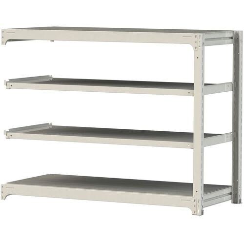 ■ヤマテック ボルトレス中量ラック 300kg/段 W1500×D700×H1200mm 天地4段 ホワイトグレー〔品番:3S45704WR〕【3384925:0】[法人・事業所限定][直送元][店頭受取不可]