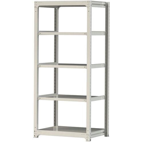 ■ヤマテック ボルトレス中量ラック 300kg/段 W900×D700×H2100mm 天地5段 ホワイトグレー〔品番:3S73705W〕【3384932:0】[法人・事業所限定][直送元][店頭受取不可]