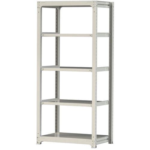 ■ヤマテック ボルトレス中量ラック 500kg/段 W900×D620×H2100mm 天地5段 ホワイトグレー〔品番:5S73625W〕【3385629:0】[法人・事業所限定][直送元][店頭受取不可]