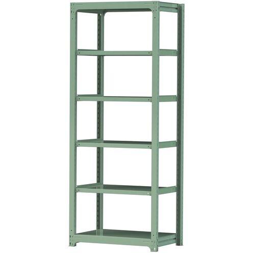 ■ヤマテック ボルトレス中量ラック 500kg/段 W900×D620×H2400mm 天地6段 ライトグリーン〔品番:5S83626G〕【3385672:0】[法人・事業所限定][直送元][店頭受取不可]
