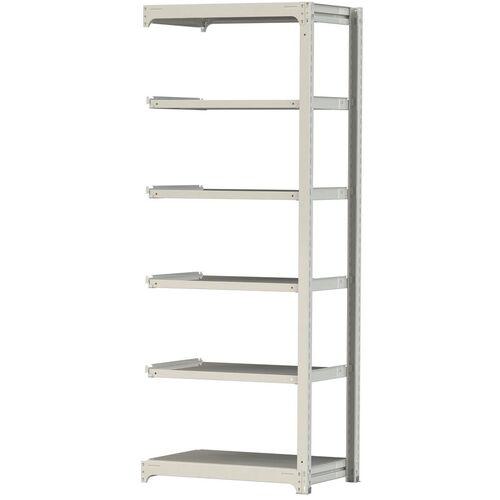 ■ヤマテック ボルトレス中量ラック 500kg/段 W900×D620×H2400mm 天地6段 ホワイトグレー〔品番:5S83626WR〕【3386444:0】[法人・事業所限定][直送元][店頭受取不可] 30,459円