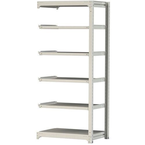 ■ヤマテック ボルトレス中量ラック 500kg/段 W900×D620×H2100mm 天地6段 ホワイトグレー〔品番:5S73626WR〕【3386489:0】[法人・事業所限定][直送元][店頭受取不可]