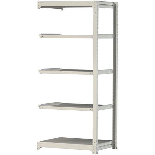 ■ヤマテック ボルトレス中量ラック 500kg/段 W900×D700×H2100mm 天地5段 ホワイトグレー〔品番:5S73705WR〕【3387083:0】[法人・事業所限定][直送元][店頭受取不可]