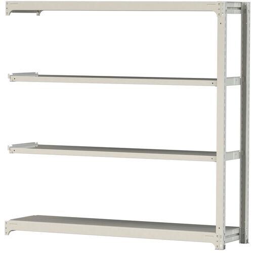 ■ヤマテック ボルトレス中量ラック 500kg/段 W1800×D480×H1800mm 天地4段 ホワイトグレー〔品番:5S66484WR〕【3387098:0】[法人・事業所限定][直送元][店頭受取不可]
