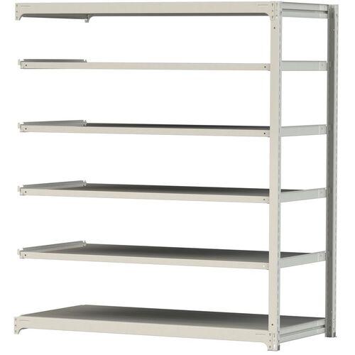 ■ヤマテック ボルトレス中量ラック 500kg/段 W1800×D910×H2100mm 天地6段 ホワイトグレー〔品番:5S76916WR〕【3387153:0】[法人・事業所限定][直送元][店頭受取不可]