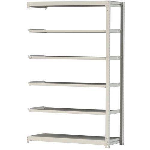 ■ヤマテック ボルトレス中量ラック 500kg/段 W1500×D620×H2400mm 天地6段 ホワイトグレー〔品番:5S85626WR〕【3387734:0】[法人・事業所限定][直送元][店頭受取不可]