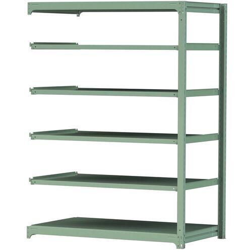 ■ヤマテック ボルトレス中量ラック 500kg/段 W1500&times;D910&times;H2100mm 天地6段 ライトグリーン〔品番:5S75916GR〕【3388095:0】[法人・事業所限定][直送元][店頭受取不可]｜ホームセンターバロー　店