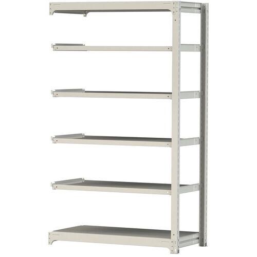 ■ヤマテック ボルトレス中量ラック 500kg/段 W1200×D620×H2100mm 天地6段 ホワイトグレー〔品番:5S74626WR〕【3388122:0】[法人・事業所限定][直送元][店頭受取不可]