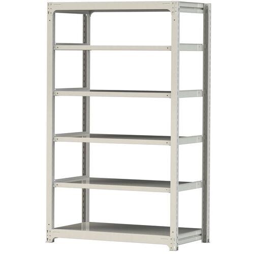 ■ヤマテック ボルトレス中量ラック 500kg/段 W1200&times;D700&times;H2100mm 天地6段 ホワイトグレー〔品番:5S74706W〕【3388161:0】[法人・事業所限定][直送元][店頭受取不可]｜ホームセンターバロー　店
