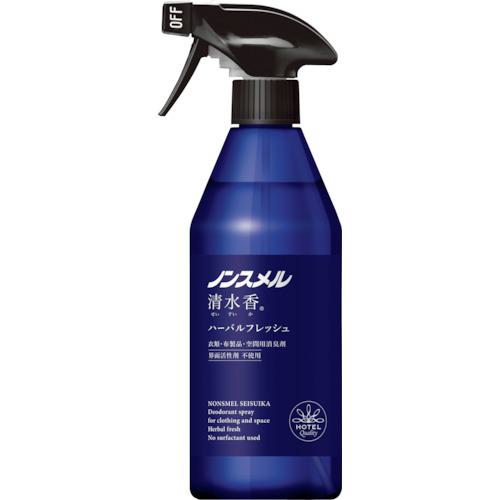 ■白元 ノンスメル清水香 ハーバルフレッシュの香り 本体400ML《12本入》〔品番:01395〕【3401653×12:0】[送料別途見積り][掲外取寄][店頭受取不可]
