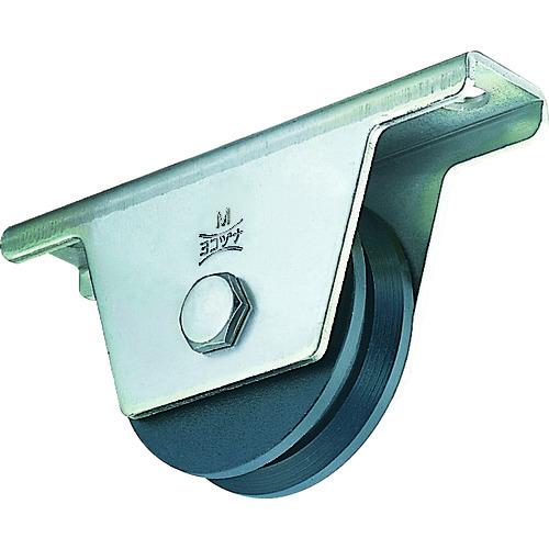 ■ヨコヅナ 鉄重量戸車90 V〔品番:JHM0905〕【3427625:0】[店頭受取不可]