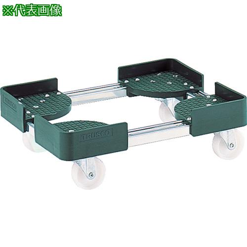 ■TRUSCO 伸縮式コンテナ台車 内寸500-600X500-600 SUS製〔品番:FCD5050SUS〕【3448941:0】[直送DS][店頭受取不可]｜ホームセンターバロー　店