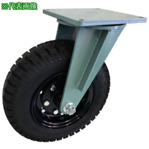 ■ヨドノ ユニークタイヤ 自在車付 車輪径408mm〔品番:UCTJ4.008〕【3457081:0】[法人・事業所限定][外直送元][店頭受取不可]
