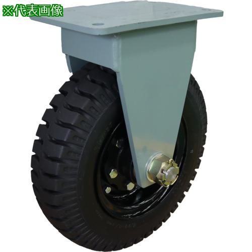 ■ヨドノ 牽引用ノーパンクタイヤ 固定車付 車輪径304mm〔品番:UCTRK3.50X5〕【3458689:0】[法人・事業所限定][直送元][店頭受取不可]｜ホームセンターバロー　店