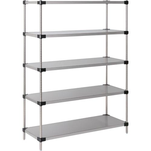 ■ERECTA スーパーシリーズ・430ソリッドシェルフ 間口1519mm&times;奥行461mm&times;高さ2197mm(P) DB付 5段〔品番:MSS1520P2200W5〕【3475692:0】[送料別途見積り][法人・事業所限定][外直送][店頭受取不可]｜ホームセンターバロー　店