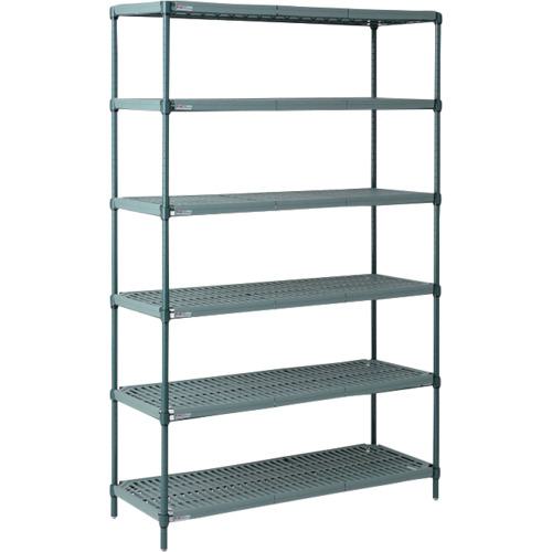 ■ERECTA メトロ スーパーエレクター・プロ 間口1215mm&times;奥行460mm&times;高さ1591mm (PK)6段〔品番:PR1848NK363PK36〕【3483889:0】[送料別途見積り][法人・事業所限定][外直送][店頭受取不可]｜ホームセンターバロー　店