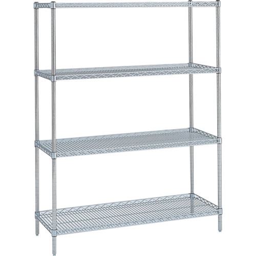 ■ERECTA スーパーシリーズ・サイドアップシェルフ 間口1821mm×奥行460mm×高さ1384mm(P) DB無 3段〔品番:MU1820P1390N3〕【3485243:0】[送料別途見積り][法人・事業所限定][外直送][店頭受取不可]