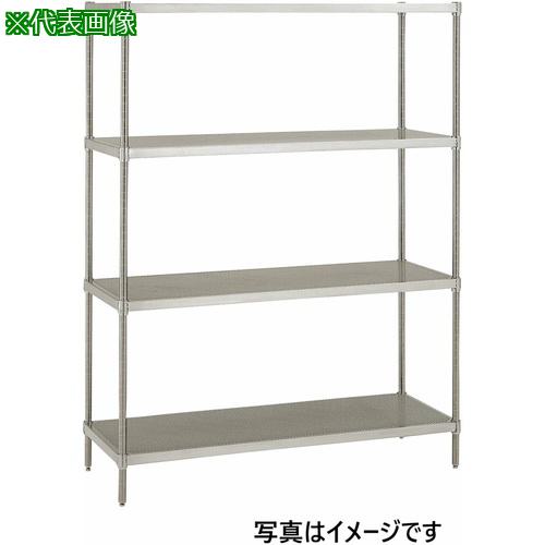■ERECTA スーパーシリーズ・304パンチングソリッドシェルフ 間口605mm×奥行460mm×高さ1384mm(PS) DB付 3段〔品番:MSS610PSPS1390W3〕【3485294:0】[送料別途見積り][法人・事業所限定][外直送][店頭受取不可]