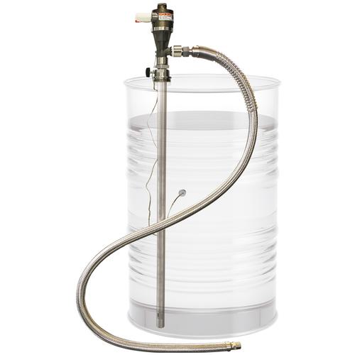 ■アクアシステム ケミカルドラムポンプSUS製(エア式)溶剤・薬品用〔品番:CHD120ASUS〕【3494541:0】[法人・事業所限定][直送元][店頭受取不可]