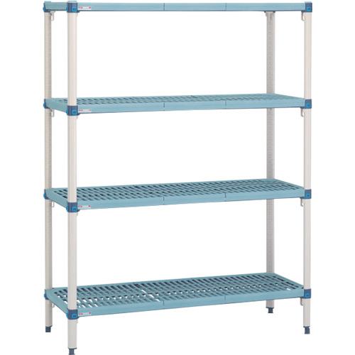 ■ERECTA メトロマックスQ 間口756mm×奥行465mm×高さ1581mm 4段〔品番:MQ1830GMQ63PE4〕【3498800:0】[送料別途見積り][法人・事業所限定][外直送][店頭受取不可]