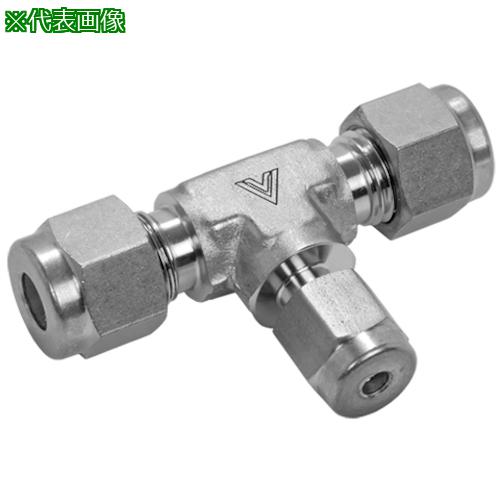 ■Fujikin ニューV-Lok 2圧縮リング喰い込み式 ステンレス鋼製〔品番:VUWT19.05X9.52X9.52V〕【3505307:0】[送料別途見積り][法人・事業所限定][外直送][店頭受取不可]｜ホームセンターバロー　店