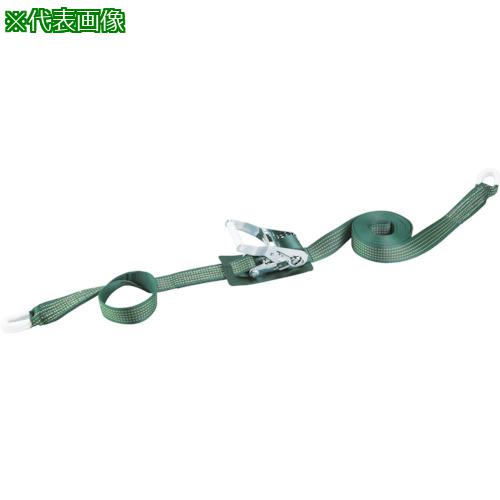 ■TRUSCO 強力型ベルト荷締機 SUS金具 38mm幅 600kg アイタイプ〔品番:GX38S600R〕【3524809:0】[店頭受取不可]