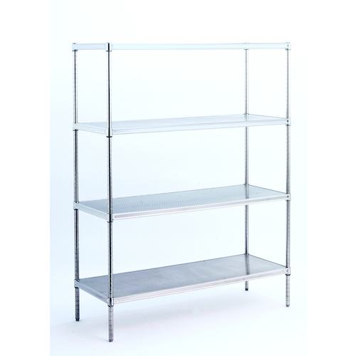 ■Canyon ステンレスパンチングキャニオンシェルフ SUSP 610x760x2200 4段〔品番:SUSP61076022004〕【3529742:0】[送料別途見積り][法人・事業所限定][直送][店頭受取不可]｜ホームセンターバロー　店