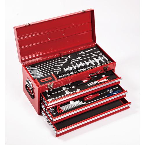 ■Pro-Auto 3/8”&1/4”DR.83PC.ツールキット レッド〔品番:TE383R〕【3536731:0】[送料別途見積り][掲外取寄][店頭受取不可] 38,038円