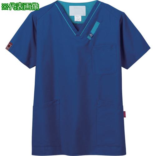 ■FOLK スクラブ ネイビー×ターコイズ S〔品番:7042SC7S〕【3589141:0】[送料別途見積り][店頭受取不可]