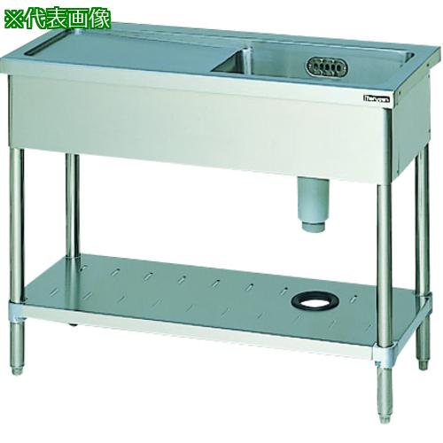 ■Maruzen 一槽水切付シンク SUS304〔品番:BSM1X157L〕【3590803:0】[送料別途見積り][法人・事業所限定][直送][店頭受取不可]｜ホームセンターバロー　店