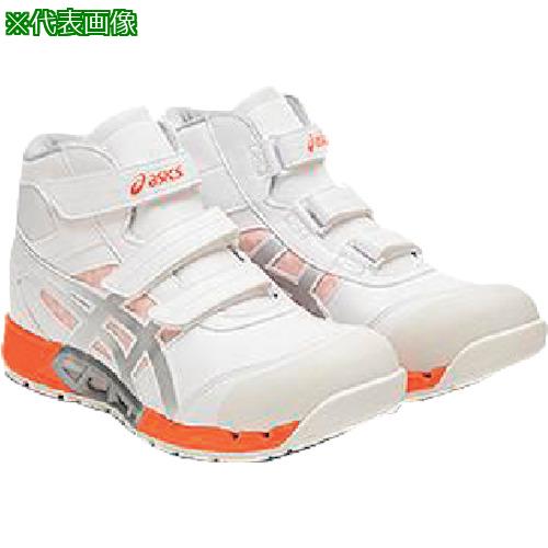 ■【在庫限り】ASICS ウィンジョブCP308 AC ホワイト&times;ピュアシルバー 30.0cm〔品番:1271A055.10030.0〕【3592131:0】[店頭受取不可]｜ホームセンターバロー　店