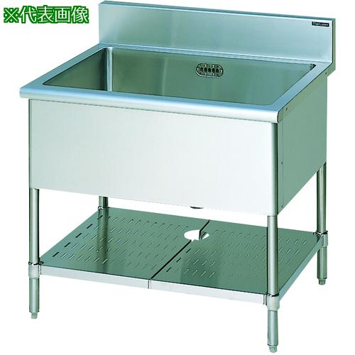 ■Maruzen 一槽シンク 前面アール JFEA適合品〔品番:MS1076NX〕【3592467:0】[送料別途見積り][法人・事業所限定][直送][店頭受取不可]｜ホームセンターバロー　店
