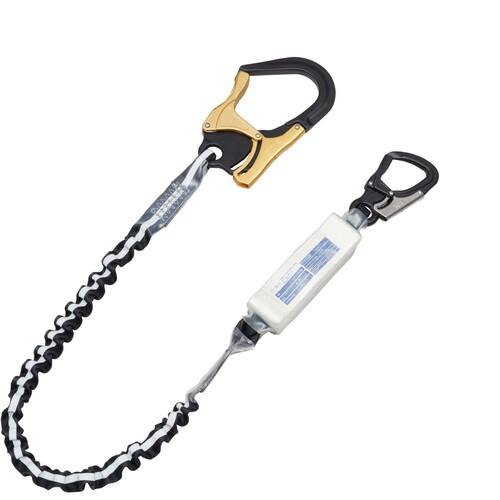 ■KH ランヤード タイプ2 ジャバラ 大剣オールアルミフック 17黒/反射シルバーライン〔品番:S2G6WS17〕【3595556:0】[送料別途見積り][掲外取寄][店頭受取不可]｜ホームセンターバロー　店
