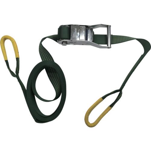 ■ユタカメイク ベルト荷締機コブラ 50mm×5m×1m シボリ縫製〔品番:V50RD〕【3611124:0】[店頭受取不可]