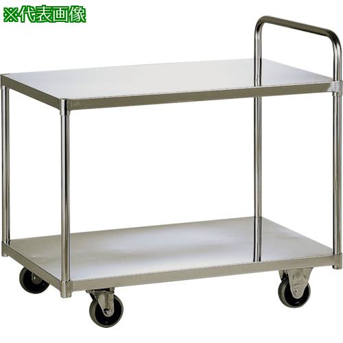 ■テックサス 2段台車(フラットタイプ) 900X600 スチールφ100ウレタン車〔品番:DN2N9060E〕【3611555:0】[法人・事業所限定][外直送元][店頭受取不可] 57,750円