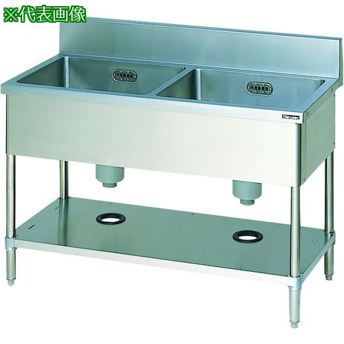 ■Maruzen 二槽シンク SUS304〔品番:BS2X154H〕【3611917:0】[送料別途見積り][法人・事業所限定][直送][店頭受取不可]｜ホームセンターバロー　店