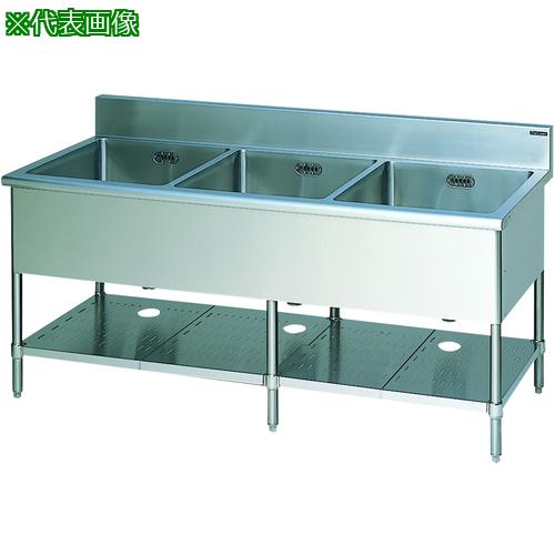 ■Maruzen 三槽シンク 前面アール JFFA適合品〔品番:MSK3134X〕【3613002:0】[送料別途見積り][法人・事業所限定][直送][店頭受取不可]｜ホームセンターバロー　店