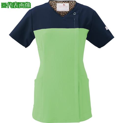■FOLK レディススクラブ ラナンキュラス×ダークネイビー S〔品番:HI7014S〕【3615587:0】[送料別途見積り][店頭受取不可]