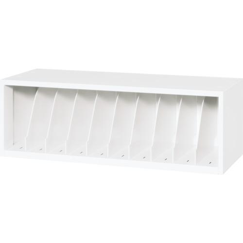■DAISHIN カルテ収納庫上置きタイプ ホワイト色 仕切り板9枚付き〔品番:M93503KA4W〕【3623124:0】[法人・事業所限定][直送元][店頭受取不可]