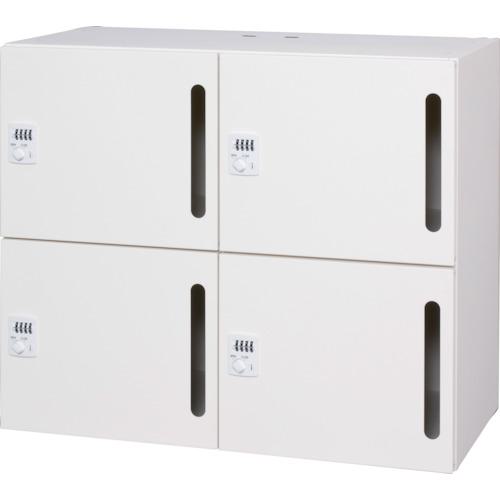 ■DAISHIN パーソナルロッカー4人用 ホワイト色 ダイヤル錠タイプ 縦投入孔〔品番:L94507LLDW〕【3623201:0】[送料別途見積り][法人・事業所限定][直送][店頭受取不可] 51,942円