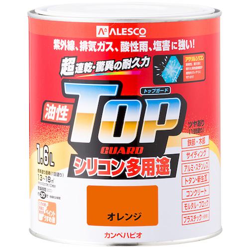 ■KANSAI 油性トップガード オレンジ 1.6L《6缶入》〔品番:00017640441016〕【3627762×6:0】[送料別途見積り][法人・事業所限定][掲外取寄][店頭受取不可]