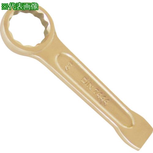 ■TAURUS 防爆打撃メガネレンチ 二面幅寸法(mm):34〔品番:16034A〕【3632302:0】[店頭受取不可]