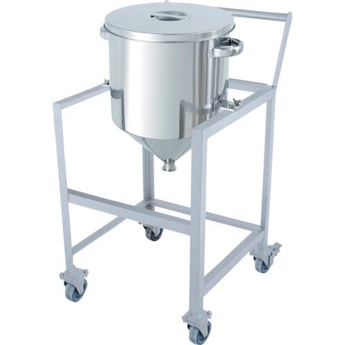 ■MONOVATE ホッパー型汎用容器 150L 架台付(取っ手・蓋置付)〔品番:HTSTASCC565〕【3639593:0】[法人・事業所限定][外直送元][店頭受取不可]｜ホームセンターバロー　店