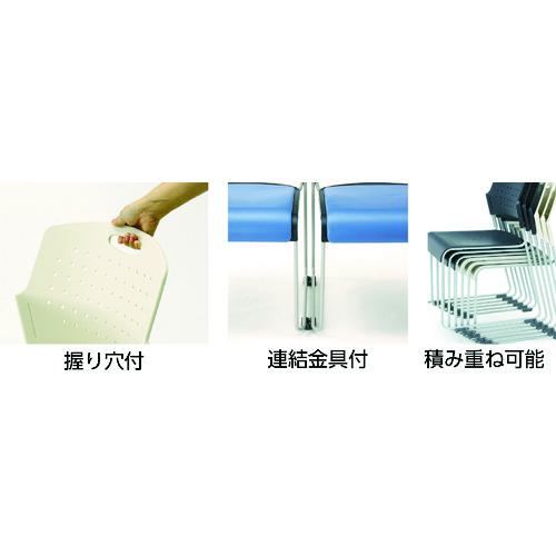 ■アイリスチトセスタッキングHGSチェアー用荷物受棚〔品番:HGSTN1〕【3640418:0】