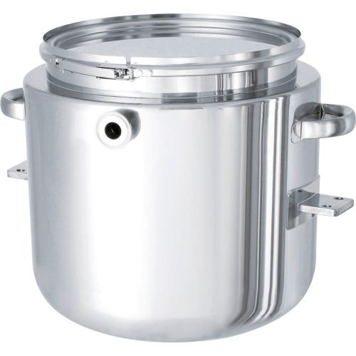 ■MONOVATE 鏡板型ジャケット密閉容器 バンド式 ブラケット付 80L〔品番:DTCTLJBRK47〕【3641088:0】[法人・事業所限定][外直送元][店頭受取不可]